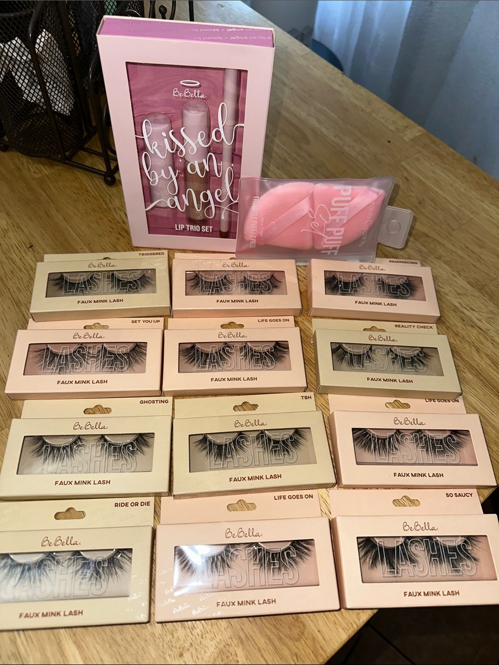 Pink Faux Mink Lash Collection with Lip Trio